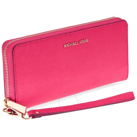 ultra pink michael kors wallet|Michael Kors small pink wallet.